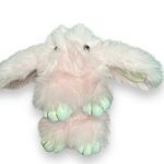 Pink faux fur‎ rabbit bunny plush bag charm Photo 0