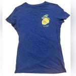 Aeropostale  BLUE LEMON TEE SHIRT TOP WOMENS SIZE M Photo 0