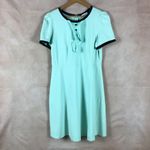 Retro Turquoise Dress Blue Size L Photo 6