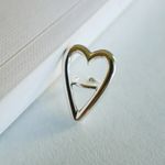 E.M. Heart Motif Single Ear Cuff Silver 925 2303 Photo 1