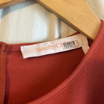 See By Chloe  Crewneck Mini Dress Burnt Orange Cutout Tie Short Sleeve 36… Photo 5