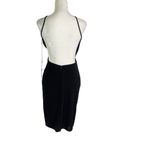 La Femme Halter Open Back Shirred Jersey Short Dress 29312 Black Size 10 NWT Photo 4