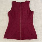 Banana Republic  Sleeveless Burgundy Lace Top Photo 7