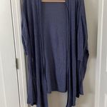 Anne Klein  periwinkle purple high low split light weight cardigan in size Large Photo 0