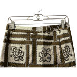 Leifsdottir Anthropologie NWT $198 Large Bow Mini Skirt Size 6 URYNR991 Silk Green Photo 5