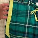 Green Plaid Flannel Shorts Photo 3