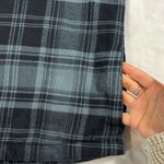 Aventura Women's Medium Organic Cotton Navy Plaid Full Zip Jacket Photo 4