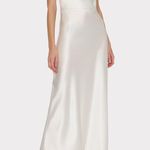 Ivory Satin Cowl Neck Gown Size Medium* Photo 1