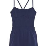 PINK - Victoria's Secret 🆕Victoria's Secret PINK Navy Ultimate Runsie Romper L🆕 Photo 0