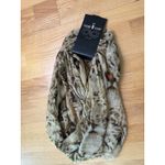 D&Y  Figure 8 Infinity Loop Scarf Tiger Print Lightweight Brown Beige One Size Photo 2