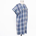 Sea New York Plaid Flannel Dress Size 4 Blue Photo 3