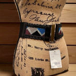 Wish Women's Wide Belt Multicolor Geometric Pattern Adjustable One Size Photo 0