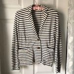 J.Crew Striped Pocket 100% cotton Blazer women size XS two buttons Striped Photo 0