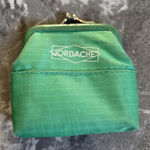 Vintage Jordache Green Nylon Coin Purse Pouch Snap Top Wallet 80s 90s Retro Photo 0