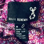 Urban Renewal Floral Front Zipper Crop Top Purple Size Medium Photo 5