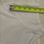 Sundance  White Cotton Light Spirit Tee Shirt Womens Size Small Ruffle Hem Photo 5