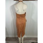 Bardot  RUST Women's Riviera CrossoverHalter Neck Lace Corset Dress Size XL. NWT Photo 4
