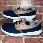 Skechers Pre-Owned  On The Go Walk Lite Navy Blue Boat Shoes Loafers Size 9 Photo 4