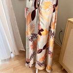 Dress Forum  NWT‎ Tropical Halter Satin Midi Dress size Medium Photo 6