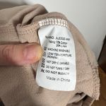 Women Linen Cotton Pull On Pant Tan Coastal Beach Vacation Boho Pocket Tie Waist Size XL Photo 2