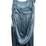 For Love & Lemons NEW NWT  Winona Bridesmaid Satin Maxi Gown In Blue Photo 7