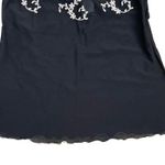 Maidenform Black White Fashion Embroidered Mesh Top Womens Pajama Set SZ S Photo 8