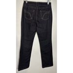 Tribal Jeans Women’s Size 4 Dark Blue Denim Straight Leg Mid Rise 32” Inseam EUC Photo 1