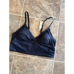 Aerie  Sunnie Blossom Lace Padded Triangle Bralette
True Black Size Small Photo 5