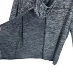 Wilfred Free Aritzia Black Hooded Lightweight Open Back Oversized Knit Top S Photo 3