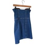 Reformation NEW Nikki Strapless Bustier Denim Mini Dress Photo 3