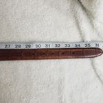 Brighton Vintage Croc Embossed leather belt Photo 2