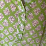 Anthropologie Mahogany lime green cotton pop over tunic top or mini dress beach cover up XL Photo 7