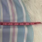 Vintage 70’s Jenny Petite Pastel Pink/ Blue Striped Midi Shirt Dress S Photo 8