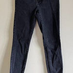 ZARA  TRAFALUC DENIM DARK WASH SKINNY JEANS RAW HEM‎ WOMENS SIZE 8 Photo 0