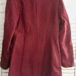Double Breasted Wool Coat, Large Red Photo 2