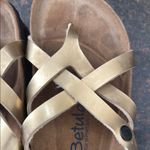 Betula by Birkenstock Vinja Gold Strappy Sandals L8 Size 8 Photo 5