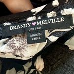 Brandy Melville Black Floral Jada Mini Dress - One Size Photo 2