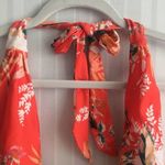 Modcloth  The Bethany One-Piece Floral Swimsuit Large Halter Tropical High Waist Photo 5