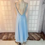 Windsor  Powder Blue Embellished Sleeveless Open Back Chiffon Prom Dress Size 3 Photo 5