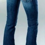 William Rast Vintage y2k  distressed Belle Flare Low Rise Blue Jeans boho western Photo 0