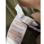 Savage X Fenty Bodysuit Green Shine Strapy Teddy Thong Mock Neck Size M Photo 6