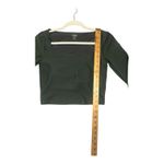 Old Navy Power Soft Green Long Sleeve Crop Top, Womens Small Photo 6