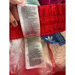 Adidas  Originals Women's Red Trefoil  Floral Rose Textured Print Logo Shorts M Photo 5