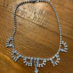 Vintage rhinestone necklace Silver Photo 0