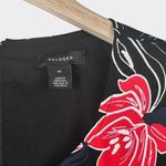 Halogen  Marybeth Floral Print Long Sleeve Mini Length‎ Career Dress Size M Photo 4