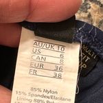 Nip tuck Swim Multifit Cup Navy Garden Line Foil Halter Swimsuit Size 6 Photo 7