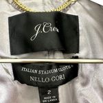 J.Crew  Italian Stadium Cloth Wool Coat by Nello Gori Gray Size 2 Photo 3