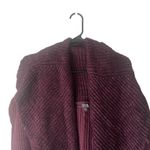 Lisa Rinna Collection Women Large Red Maroon Wrap Cardigan Chunky Sweater Photo 2