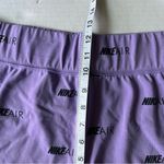 Nike air slim fit all over print athletic shorts Purple black medium high rise Photo 9