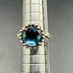 Pandora  Authentic Silver 'Midnight Star' Blue Crystal 925 Stone Ring Size 5 Photo 7